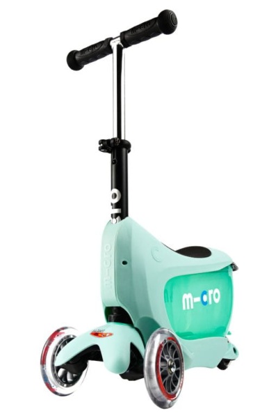 hulajnoga Mini Micro Deluxe 2GO PLUS Miętowa widok z przodu drugi