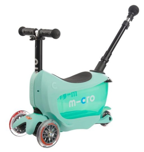Przejdź do produktu MICRO Hulajnoga Mini Deluxe 2 GO PLUS - Miętowa 