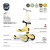 jeździk hulajnoga trójkołowa Scoot And Ride Highwaykick 1+ Lemon specyfikacja