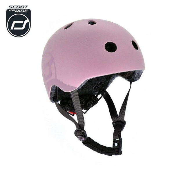 kask dla dzieci Scoot And Ride 3+ S-M Rose widok główny z logo