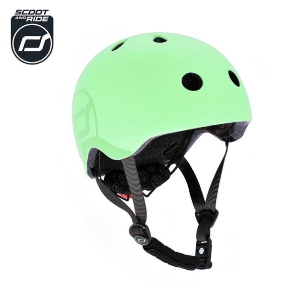 kask dla dzieci Scoot And Ride 3+ S-M Kiwi widok główny z logo