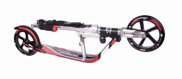 hulajnoga Hudora BigWheel 205 Czerwona widok pod złożeniu