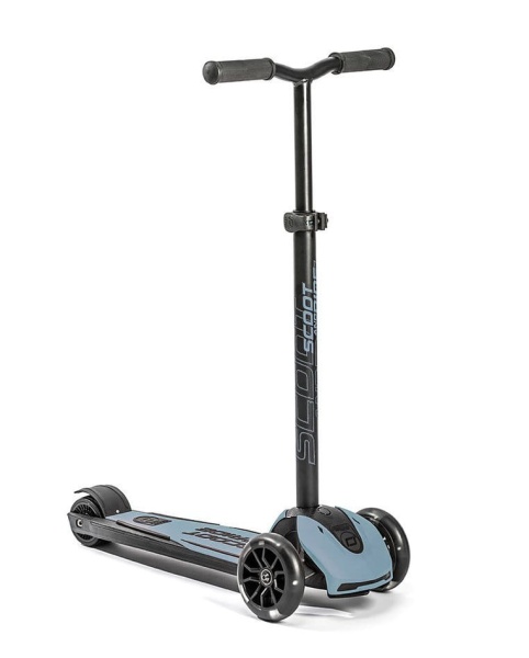 ScootAndRide Highwaykick 5 LED Hulajnoga trójkołowa balansowa ze świecącymi kółkami 5 Plus Steel