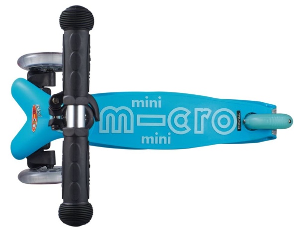 hulajnoga Mini Micro Deluxe 2GO PLUS Niebieska widok od góry wersja hulajnoga
