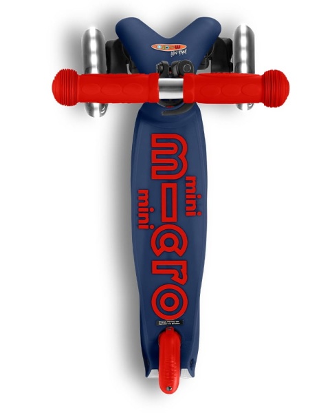 hulajnoga Mini Micro Deluxe LED Navy Blue widok od góry