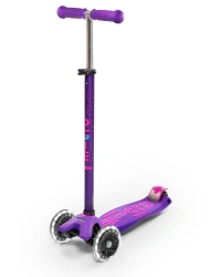 Hulajnoga Maxi Micro Deluxe - LED - Fioletowa