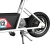 razor motocykl elektryczny rambler 12 retro widok tylnego koła i silnika
