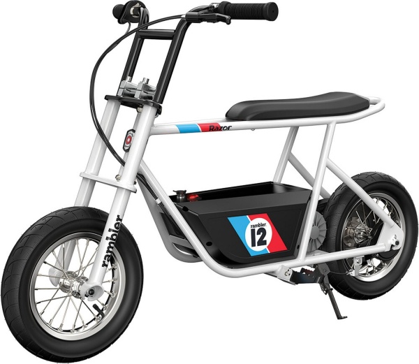 razor motocykl elektryczny rambler 12 retro widok z przodu