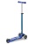 hulajnoga Maxi Micro Deluxe LED Blue White widok od tyłu z podniesioną kierownicą