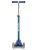 hulajnoga Maxi Micro Deluxe LED Blue White widok od frontu z podniesioną kierownicą