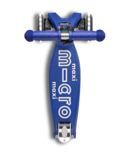 hulajnoga Maxi Micro Deluxe LED Blue White widok od góry