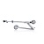 hulajnoga Globber Flow Element Comfort Lights Silver widok od boku po złożeniu