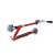 hulajnoga Globber Flow Element Comfort Lights Ruby Red widok po złożeniu