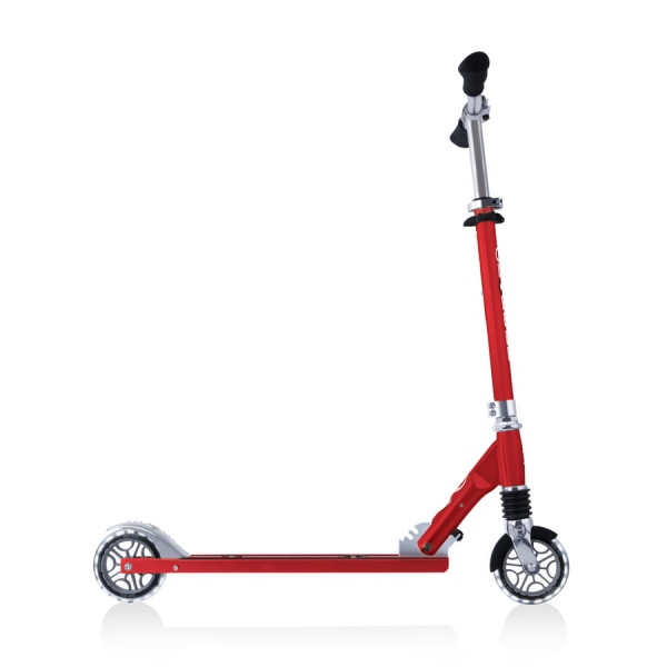 hulajnoga Globber Flow Element Comfort Lights Ruby Red widok od boku
