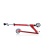 hulajnoga Globber Flow Element Comfort Lights Ruby Red widok od boku po złożeniu