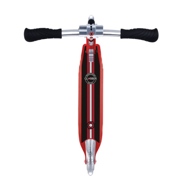 hulajnoga Globber Flow Element Comfort Lights Ruby Red widok od góry