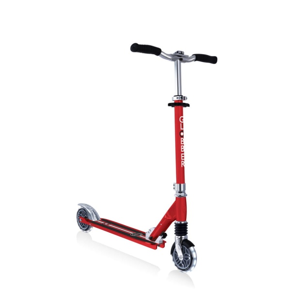 hulajnoga Globber Flow Element Comfort Lights Ruby Red widok od prawej