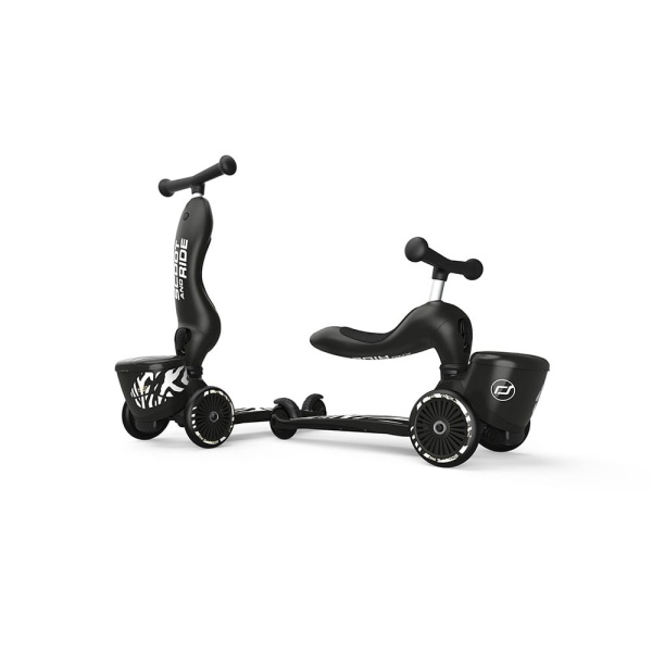 Scoot And Ride Highwaykick 1 Lifestyle 2w1 Jeździk i hulajnoga z zamykanym schowkiem 1 5-lat Zebra obie funkcje