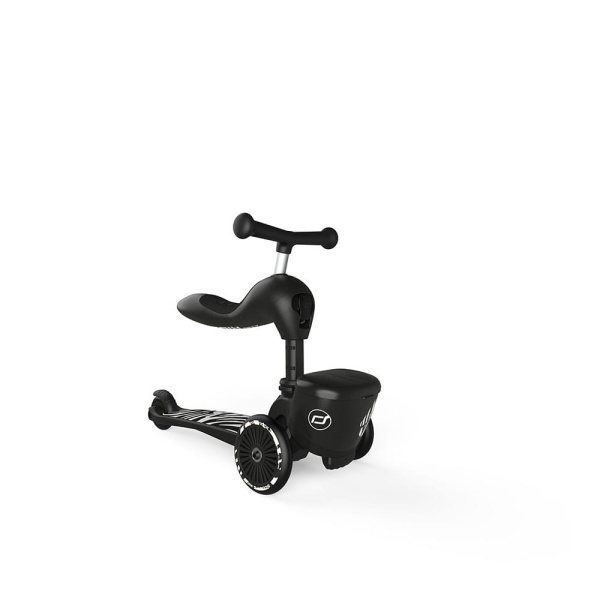 Scoot And Ride Highwaykick 1 Lifestyle 2w1 Jeździk i hulajnoga z zamykanym schowkiem 1 5-lat Zebra w funkcji jeździka siodełko w najwyższej pozycji