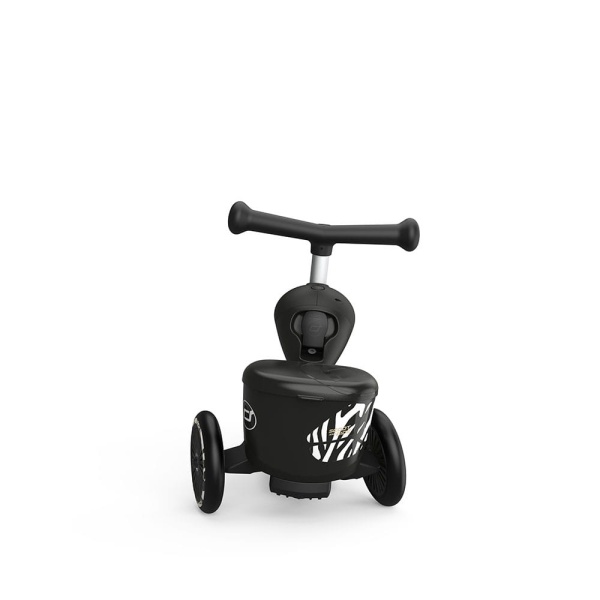 Scoot And Ride Highwaykick 1 Lifestyle 2w1 Jeździk i hulajnoga z zamykanym schowkiem 1 5-lat Zebra jeździk od przodu pochylony