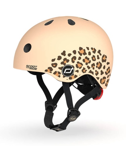 Przejdź do produktu SCOOT AND RIDE Kask dziecięcy Leopard XXS 45-51cm