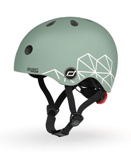 Przejdź do produktu SCOOT AND RIDE Kask dziecięcy Green Lines XXS 45-51cm
