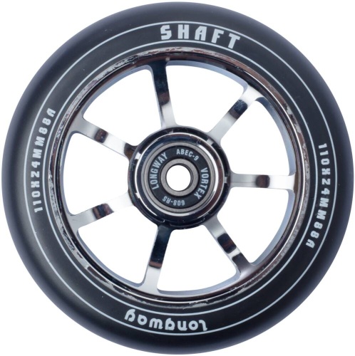 Przejdź do produktu Longway Shaft koło do hulajnogi wyczynowej 110mm ABEC-9 Chrome