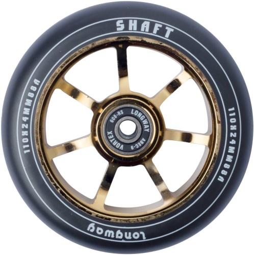 Przejdź do produktu Longway Shaft koło do hulajnogi wyczynowej 110mm ABEC-9 Gold