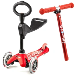 Jeździk hulajnoga Mini Micro 3w1 Deluxe - Red