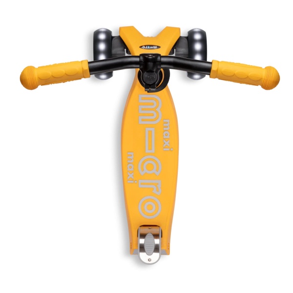 hulajnoga Maxi Micro Deluxe PRO LED Sunburst Yellow widok od góry