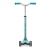 hulajnoga Maxi Micro Deluxe PRO LED Vibrant Blue widok od frontu z podniesioną kierownicą