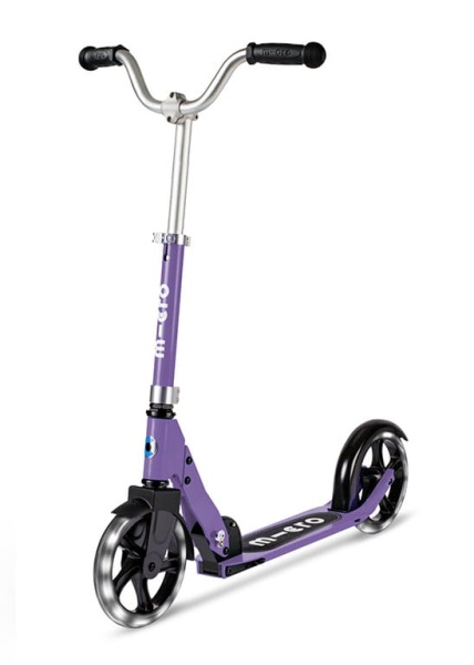 Hulajnoga Micro Cruiser Purple LED Front View