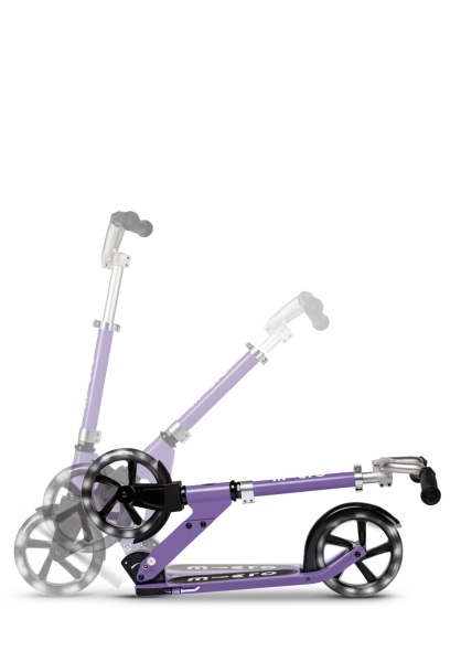 Hulajnoga Micro Cruiser Purple LED Side View Folding System