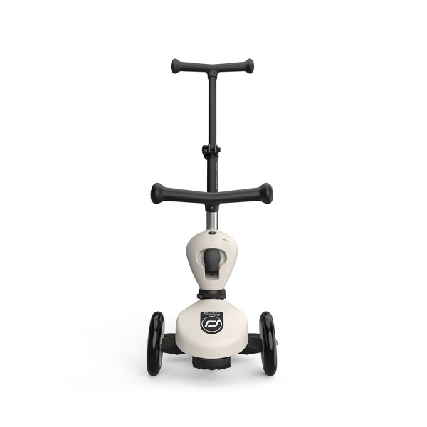 SCOOTANDRIDE Highwaykick 1 Push and Go Ash jeździk z rączką do prowadzenia widok z przodu
