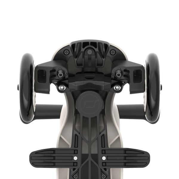 SCOOTANDRIDE Highwaykick 1 Push and Go Ash jeździk z rączką do prowadzenia i podnóżkiem widok od spodu