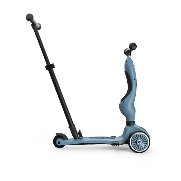 SCOOTANDRIDE Highwaykick 1 Push and Go Steel hulajnoga z rączką do prowadzenia widok z prawej strony