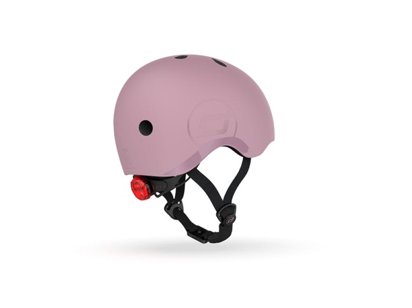 kask dla dzieci Scoot And Ride 3+ S-M Wildberry widok od tyłu