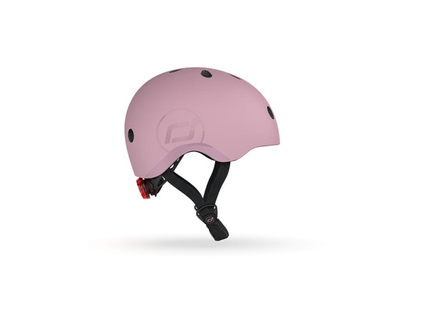kask dla dzieci Scoot And Ride 3+ S-M Wildberry widok od boku