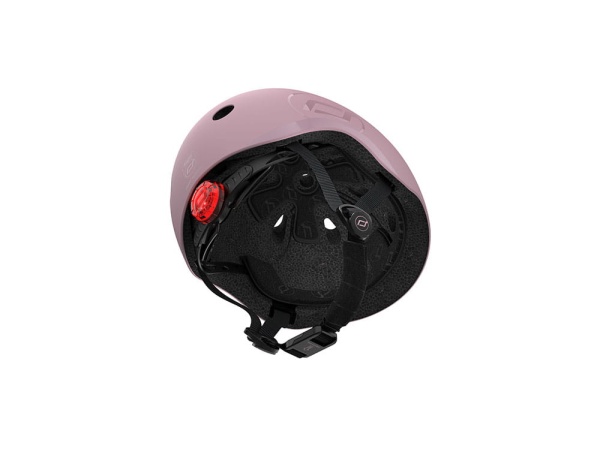 kask dla dzieci Scoot And Ride 3+ S-M Wildberry widok od dołu bokiem