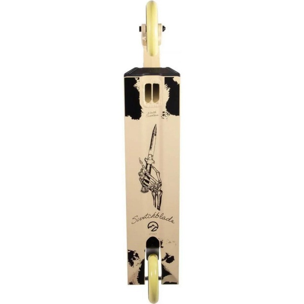 North Switchblade hulajnoga wyczynowa Cream Silver widok decku