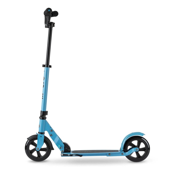 hulajnoga dziecięca młodzieżowa Micro Speed Deluxe Alaskan Blue widok od boku