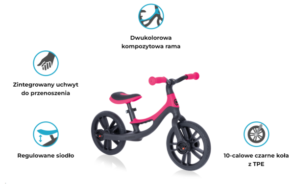 rowerek biegowy Globber Go Bike Elite specyfikacja