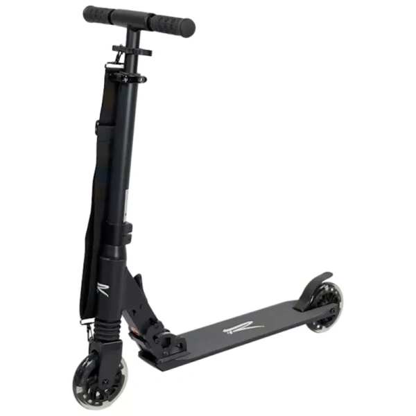 Hulajnoga dziecięca z amortyzatorem Rideoo 120 City Scooter LED Black widok główny