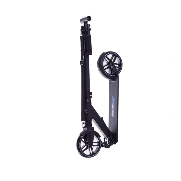 Hulajnoga z amortyzatorem Rideoo 175 City Scooter Black złożona