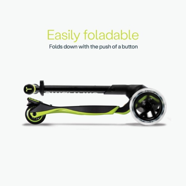 smarTrike Hulajnoga 3w1 Xtend Scooter Yellow widok po złożeniu