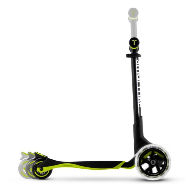 smarTrike Hulajnoga 3w1 Xtend Scooter Yellow widok od boku etapy rozkładania