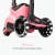 SmarTrike Jeździk 4w1 Xtend Scooter - Salomon Pink koła LED