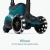 SmarTrike Jeździk 4w1 Xtend Scooter - Teal koła LED