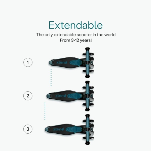 SmarTrike Jeździk 4w1 Xtend Scooter - Teal regulowany podest