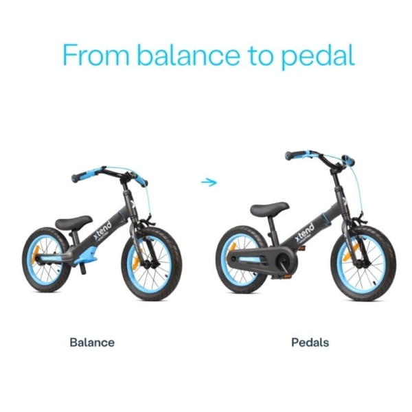 Rowerek biegowy z dołączanymi pedałami SmarTrike 3-7lat Blue 3w1 Xtend 2 funkcje